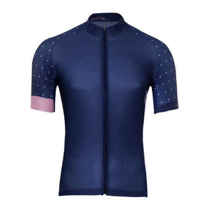 BLUE POLKA DOT CYCLING MEN'S JERSEY